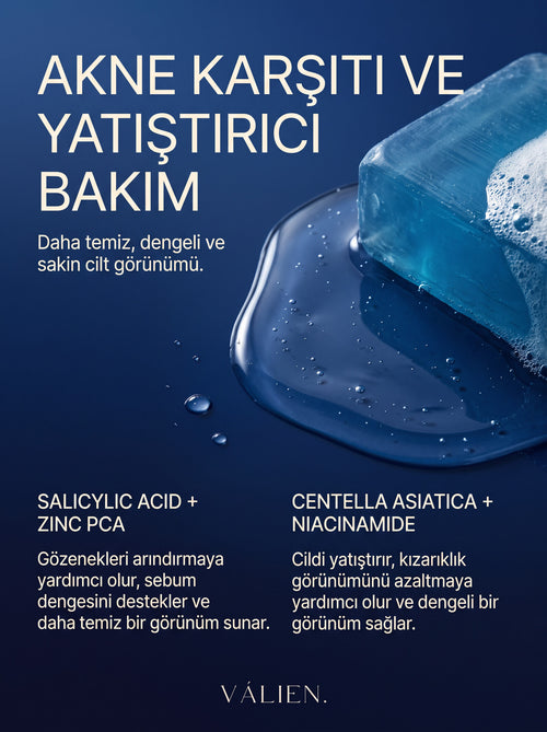 VÁLIEN Akne Karşıtı ve Yatıştırıcı Bakım - içerik detayları