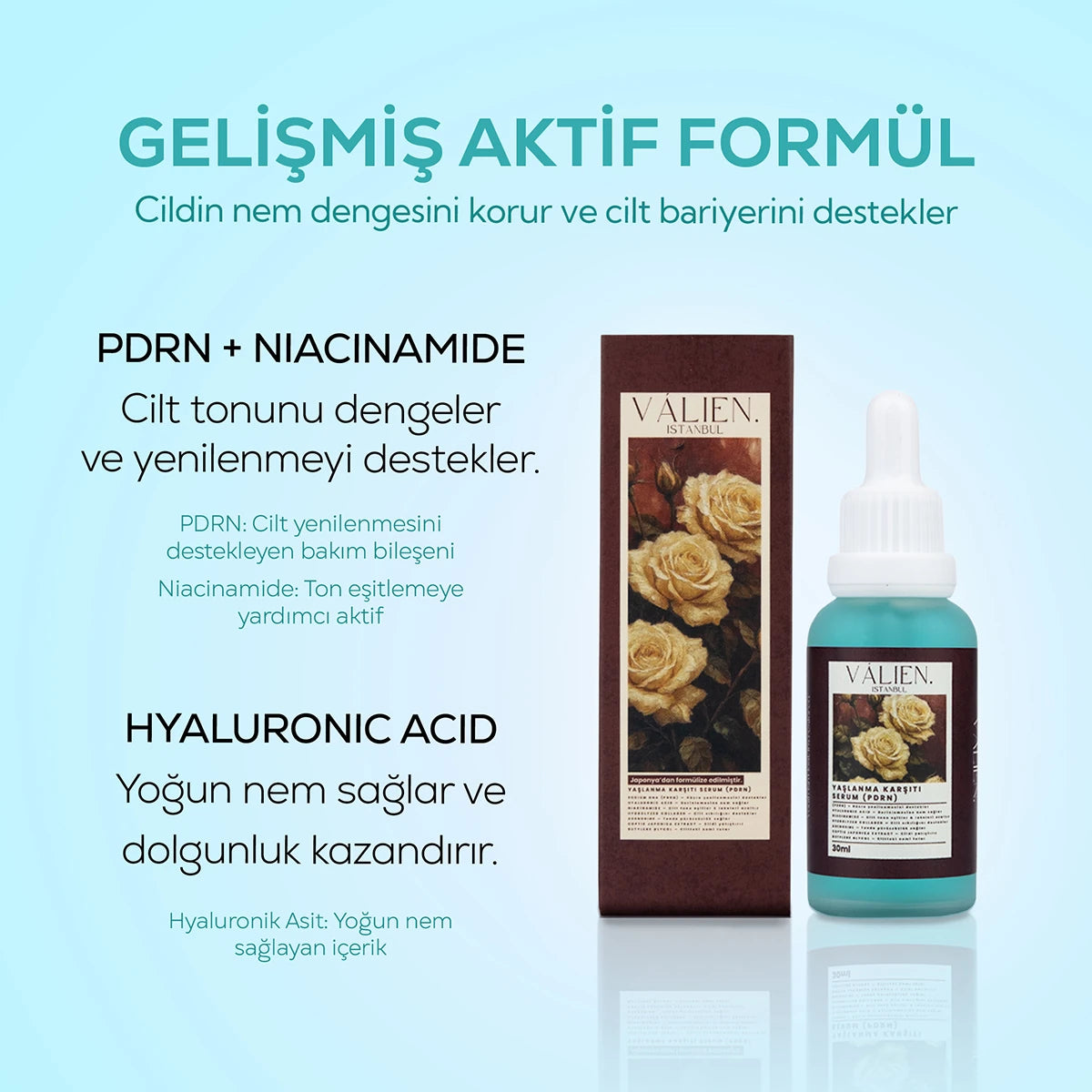 Yaşlanma Karşıtı Serum - (PDRN) Somon DNA (30 ml)