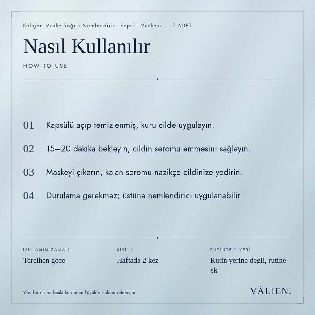 Kolajen Maske nasıl kullanılır