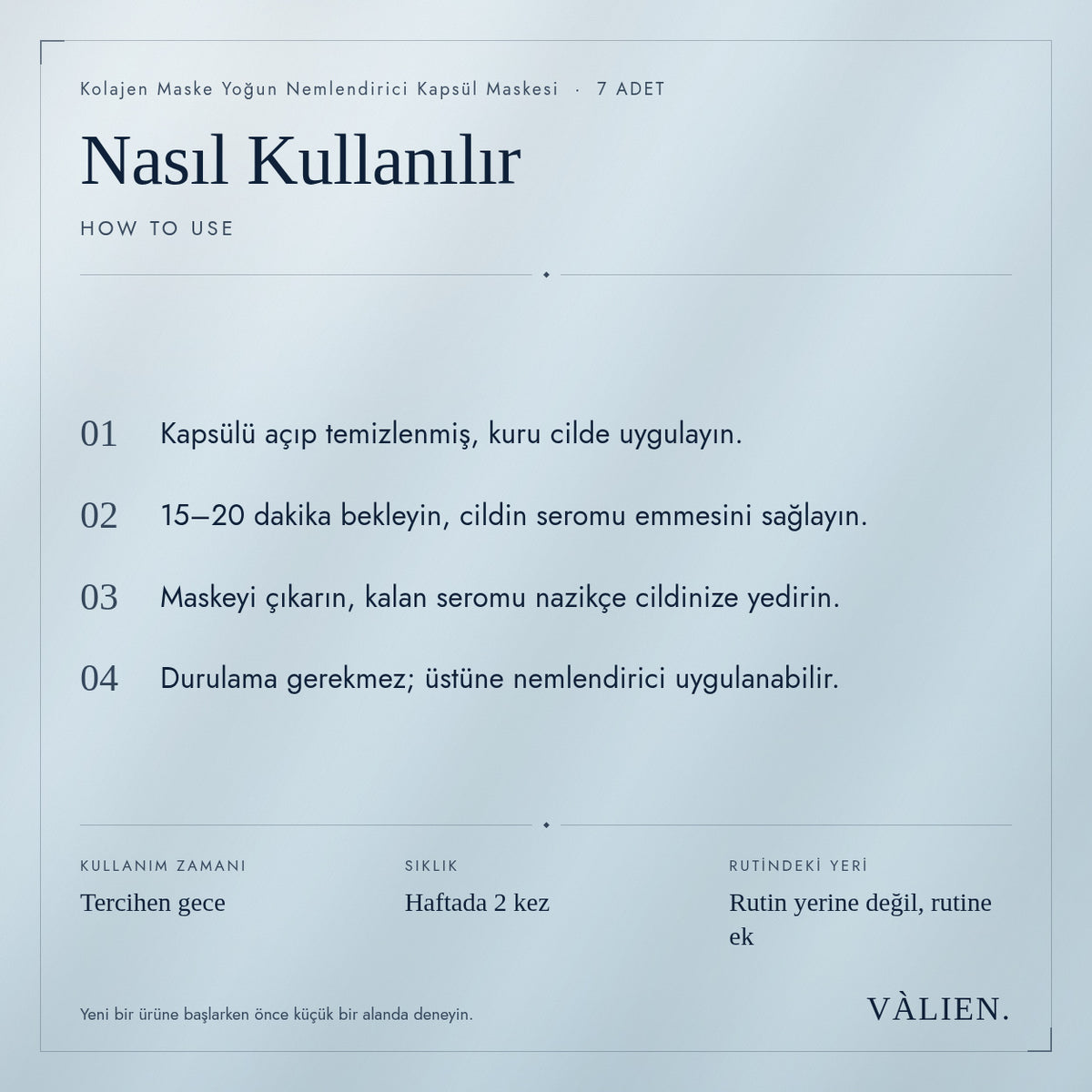 Kolajen Maske nasıl kullanılır
