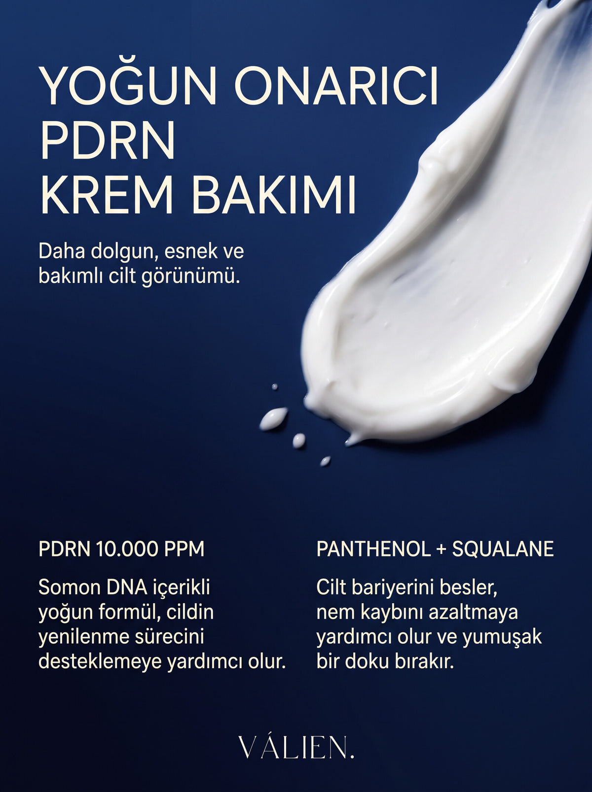 VÁLIEN Yoğun Onarıcı PDRN Krem Bakımı - içerik detayları