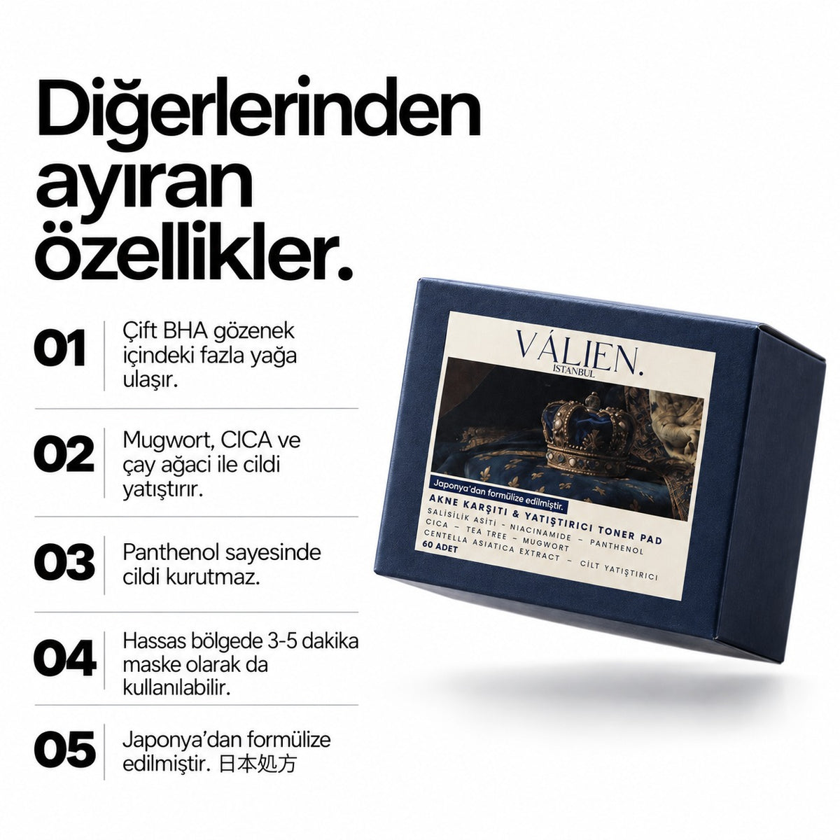 VÀLIEN akne ayıran özellikler