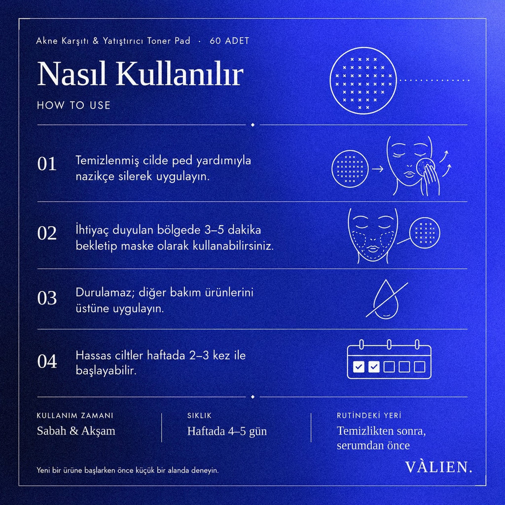 VÀLIEN akne nasıl kullanılır