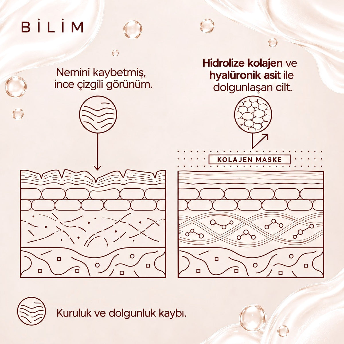 Valien Kolajen Maske (7 Adet) — cilt yüzeyi çizim diyagramı