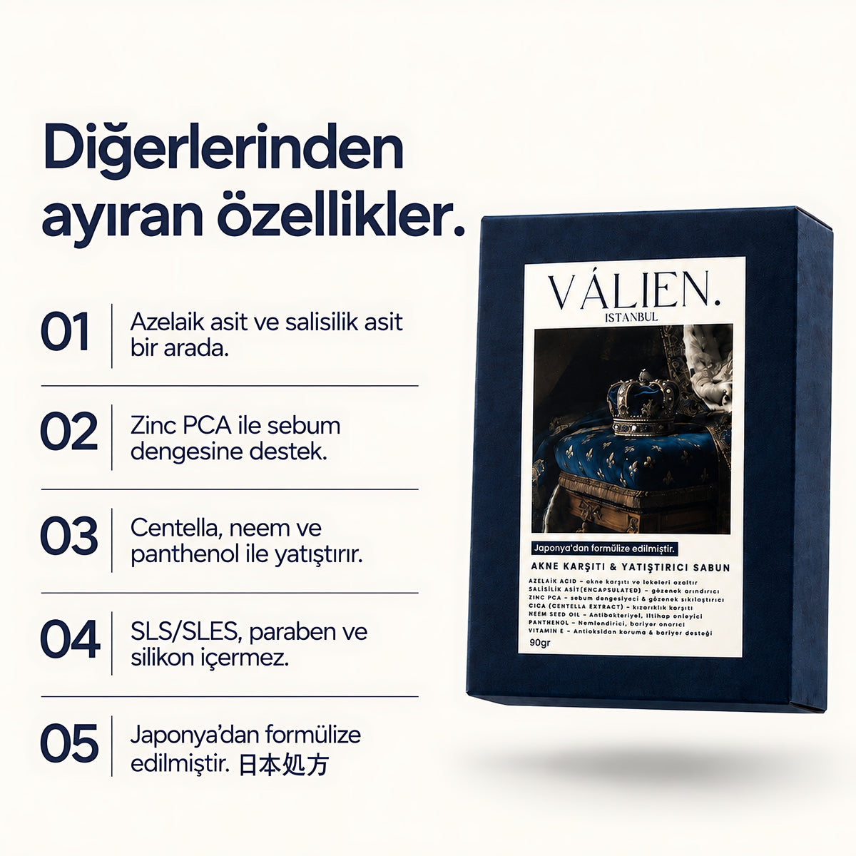Valien Akne Sabunu (90 gr) — diğerlerinden ayıran beş özellik